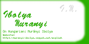 ibolya muranyi business card